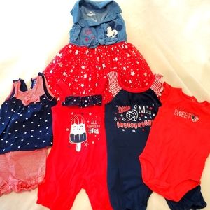 ADORABLE RED, WHITE AND BLUE SUMMER BUNDLE